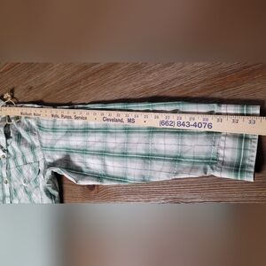 Men's Filson Lightweight Long Sleeve Button Up Shirt Green Plaid